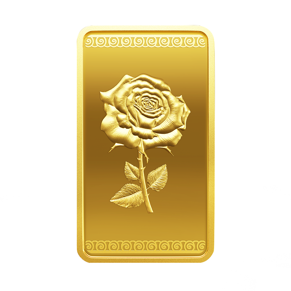 Purest 100 gm Rose Gold Bar