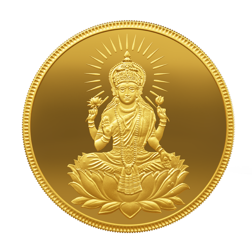 Purest 25 gm Laxmi Gold Coin