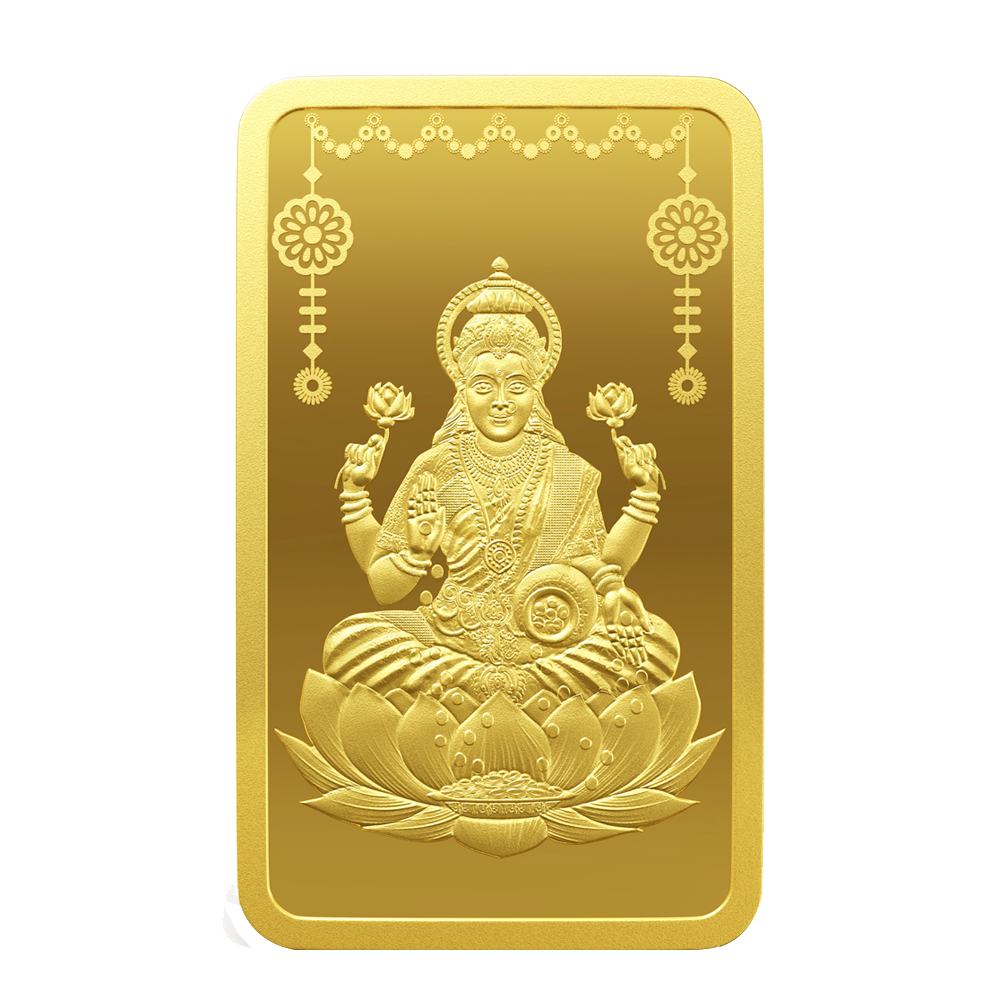 Purest 100 gm Laxmi Gold Bar